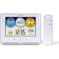 AcuRite 01123M Weather Station with Temperature, Humidity and Weather Forecaster White Display, 8 inch round