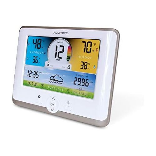  AcuRite Notos (01530M) 3-in-1 Weather Station with Wi-Fi Connection to Weather Underground, White