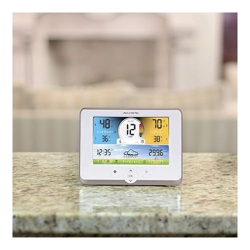  AcuRite Notos (01530M) 3-in-1 Weather Station with Wi-Fi Connection to Weather Underground, White