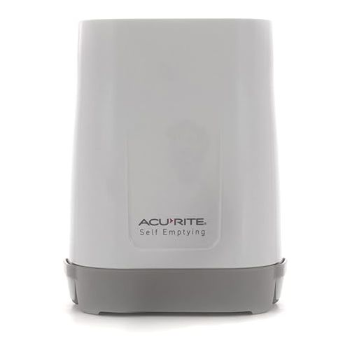  AcuRite Wireless Digital Rain Gauge with Self-Emptying Collector with Rainfall History, Alerts, and Current Date and Time (00899), Multicolor