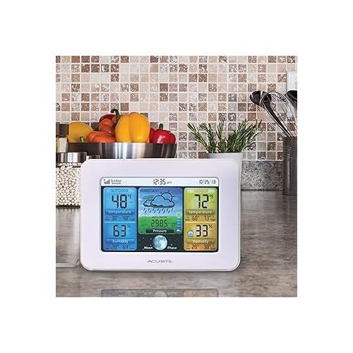  AcuRite 02041M Color Weather Station with Forecast, Temperature, Humidity,White