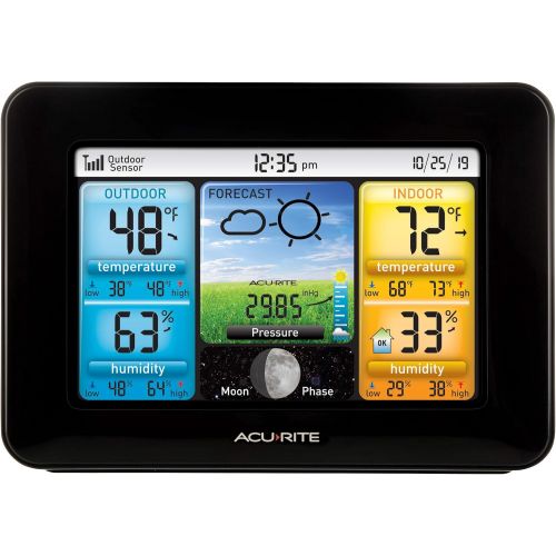  AcuRite 02077 Color Weather Station Forecaster with Temperature, Humidity