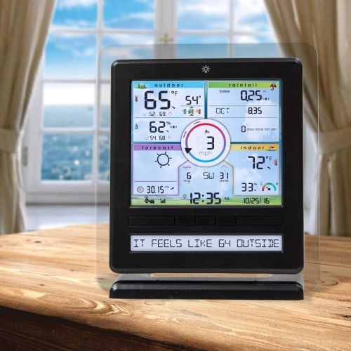  AcuRite 01036M Wireless Weather Station with Programmable Alarms, PC Connect, 5-in-1 Weather Sensor and My Remote Monitoring Weather App