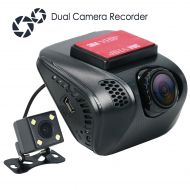 [아마존베스트]Walmart Acumen FHD 1080p Dual Dash Cam, Dashboard Camera Recorder with Sony Exmor Sensor, 4-Lane Wide-Angle View Lens. Rear Camera, G-Sensor, WDR, Loop Recording, Night Vision, Motion Dete