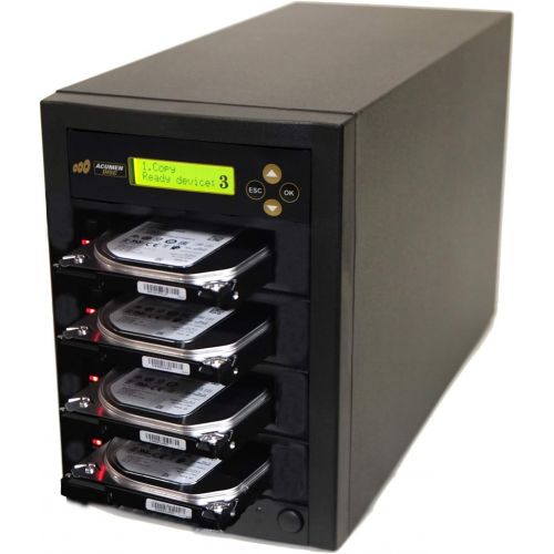  Acumen Disc 1 to 3 SATA III Hard Drive Duplicator (up to 600MB/s) - Multiple HDD Disk & SSD Memory Card Copier & Sanitizer (DOD Compliant)