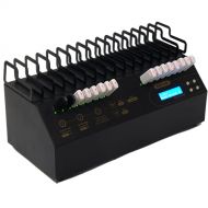 Acumen Disc EZ Dupe 1 to 15 USB Duplicator - Multiple Flash Memory Storage Copier & External Hard Drive Clone with Sanitizer (DOD Compliant) System - 45mb per Second (USB Cyclone)