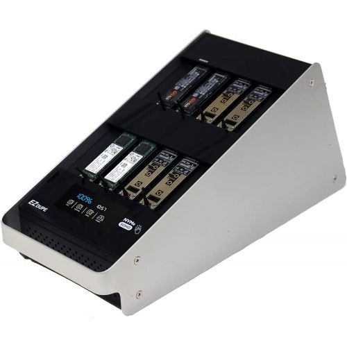  Acumen Disc EZ Dupe 1 to 7 M.2 NVMe Duplicator with Touch Screen - Multiple M.2 NVMe Internal SSD Flash Memory Storage Hard Drive Copier (SOHO Series)