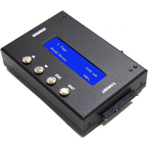  Acumen Disc EZ Dupe 1 to 1 SATA 3.5 & 2.5 Hard Drive Duplicator - Compact Single HDD Clone & SSD Storage Card Copier (up to 150 MB/s) & Data Eraser (DOD Compliant)