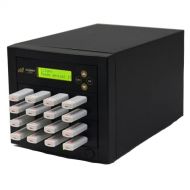 Acumen Disc 1 to 15 USB Duplicator - Multiple Standard-A Flash Memory Card Copier & Sanitizer (DOD Compliant) System - 2.0/3.0 Digital Key Dongle/SSD/External Hard Drive Mass Stora