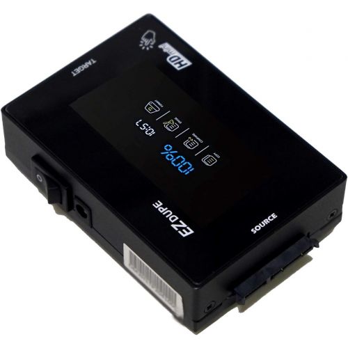  Acumen Disc EZ Dupe 1 to 1 Hard Drive Duplicator with Touch Screen for 3.5 & 2.5 SATA HDD SSD Memory Storage - 150mb per Seconds Copier Speed (SOHO Series HDMini) DM-HS0-2H1BTP