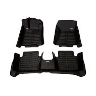 TuxMat Custom Car Floor Mats for Acura TLX AWD 2015-2020 Models - Laser Measured, Largest Coverage, Waterproof, All Weather. The Best Acura TLX Accessory. (Full Set - Black)