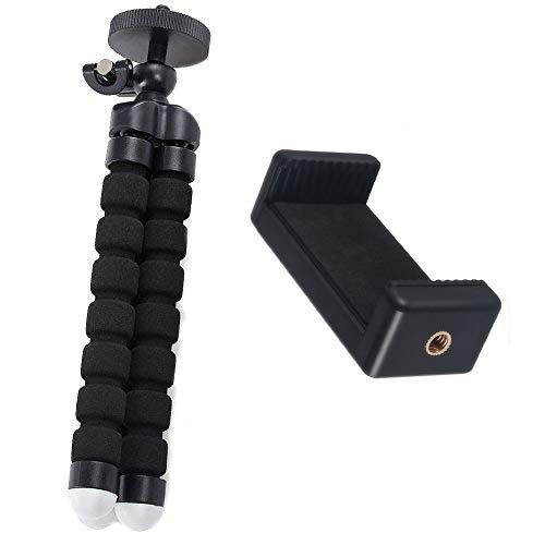  Acuvar 6.5” inch Flexible Tripod with Universal Mount for All Smartphones & an eCostConnection Microfiber Cloth