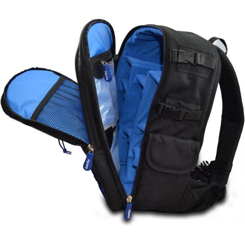  Acuvar Professional DSLR Camera Backpack with Rain Cover for Canon, Nikon, Sony, Olympus, Samsung, Panasonic, Pentax Models.