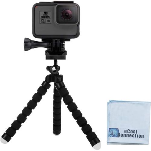  Acuvar 6.5“ inch Flexible Tripod for GoPro Hero Cameras with eCostConnection Microfiber Cloth