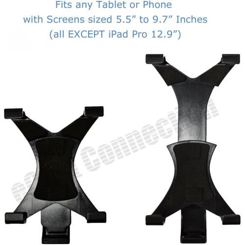  Acuvar Tablet Holder Tripod Mount (Universal) fits iPad Tablets and Other Tablets + an eCostConnection Microfiber Cloth