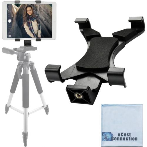  Acuvar Tablet Holder Tripod Mount (Universal) fits iPad Tablets and Other Tablets + an eCostConnection Microfiber Cloth