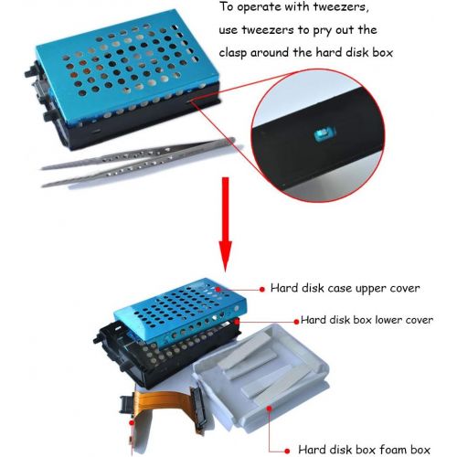  Acxico 1Pcs Hard Drive Disk Caddy for Panasonic Toughbook CF-53 CF53 SATA HDD Caddy + HDD Connector