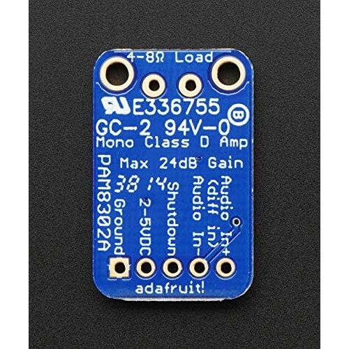  Audio IC Development Tools Adafruit Mono 2.5W Class D Audio Amplifier - PAM8302 (1 piece)