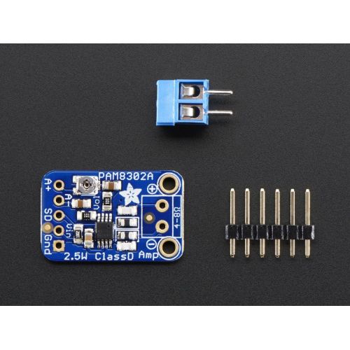  Audio IC Development Tools Adafruit Mono 2.5W Class D Audio Amplifier - PAM8302 (1 piece)