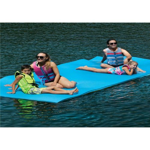  Adam Lucy Floating Water Pad 9 x 6 Water Sports Mat Float Island Oasis Utility Mats Blue