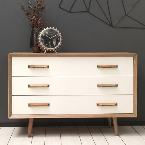  Adam and Illy ALT0268 Alto Chest of Drawers Sherwood Oak/Moonstone