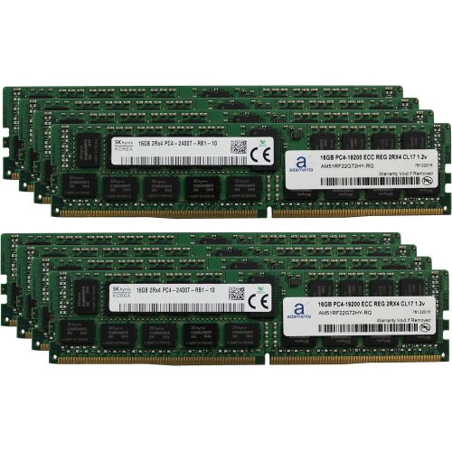  Adamanta 128GB (8x16GB) Server Memory Upgrade Compatible HP Z640 Workstation Dual CPU Only Hynix Original DDR4 2400MHZ PC4-19200 ECC Registered Chip 2Rx4 CL17 1.2v DRAM RAM