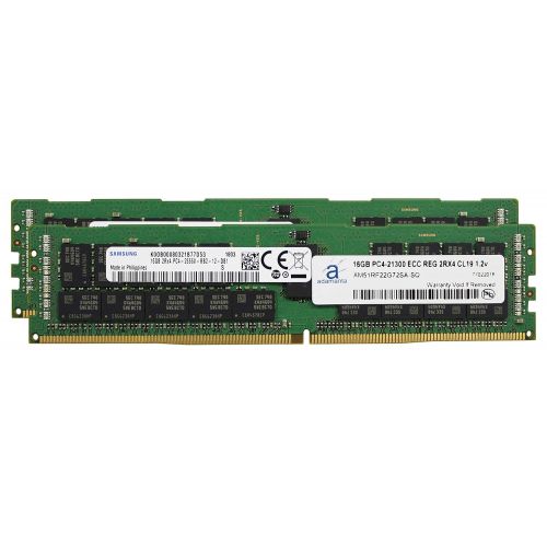  Adamanta 32GB (2x16GB) Server Memory Upgrade for Dell Poweredge T440 DDR4 2666MHZ PC4-21300 ECC Registered Chip 2Rx4 CL19 1.2v DRAM RAM