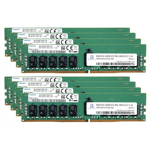  Adamanta 64GB (8x8GB) Server Memory Upgrade Compatible for HP Z440 Workstation DDR4 2400MHZ PC4-19200 ECC Registered Chip 1Rx4 CL17 1.2V DRAM RAM