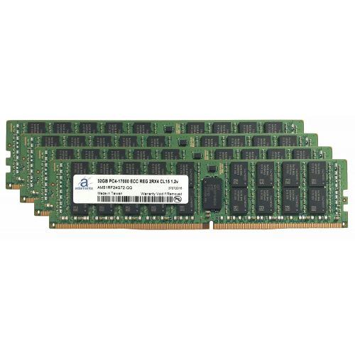  Adamanta 128GB (4x32GB) Server Memory Upgrade for SuperMicro 2U Rackmount SuperServers DDR4 2133MHz PC4-17000 ECC Registered Chip 2Rx4 CL15 1.2V DRAM