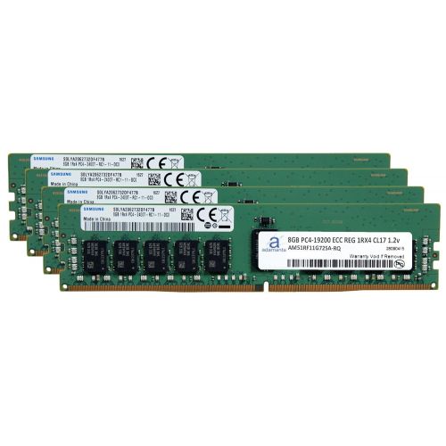  Adamanta 32GB (4x8GB) Server Memory Upgrade Compatible for HP Z840 Workstation DDR4 2400MHZ PC4-19200 ECC Registered Chip 1Rx4 CL17 1.2V DRAM RAM