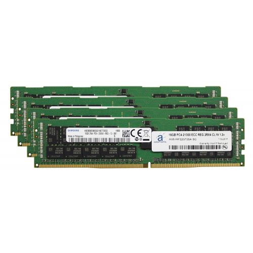  Adamanta 64GB (4x16GB) Server Memory Upgrade for HP Z4 G4 Workstation DDR4 2666MHZ PC4-21300 ECC Registered Chip 2Rx4 CL19 1.2v DRAM RAM