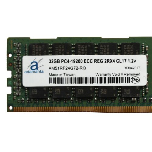  Adamanta 64GB (2x32GB) Server Memory Upgrade Compatible for Dell PowerEdge T630 DDR4 2400MHZ PC4-19200 ECC Registered Chip 2Rx4 CL17 1.2V