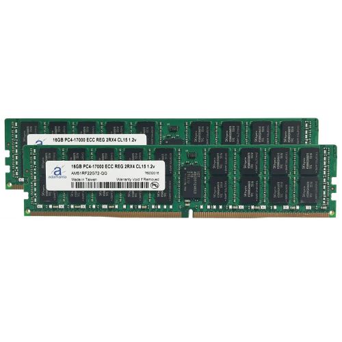  Adamanta 32GB (2x16GB) Server Memory Upgrade for Dell PowerEdge T430 DDR4 2133MHz PC4-17000 ECC Registered Chip 2Rx4 CL15 1.2V RAM