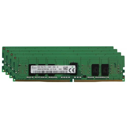  Adamanta Memory Hynix Original 32GB (4x8GB) Server Memory Upgrade for HP Z640 Workstation with Single and Dual CPU DDR4 2400MHZ PC4-19200 ECC Registered Chip 1Rx8 CL17 1.2V