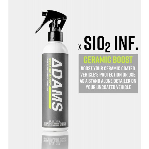  Adams Polishes Adam’s Ceramic Spray Coating 8 oz  A True Nano Ceramic Spray Protection for Car, Boat & Motorcycle Paint  Top Coat Polish Sealant After Clay Bar, Orbital Polisher Treatment & Det