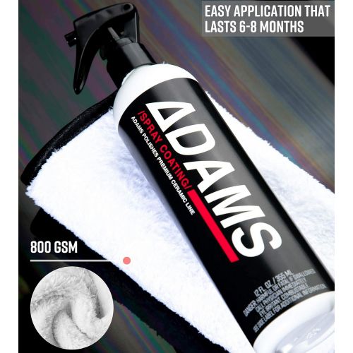  Adams Polishes Adam’s Ceramic Spray Coating 8 oz  A True Nano Ceramic Spray Protection for Car, Boat & Motorcycle Paint  Top Coat Polish Sealant After Clay Bar, Orbital Polisher Treatment & Det