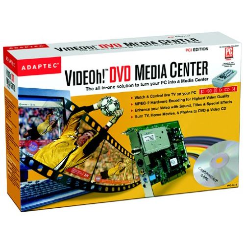  Adaptec ADAPTC VIDEOH DVD MEDIA-CENTER 2410 PCI KIT ( 2043000 )