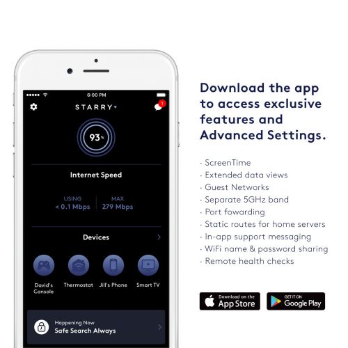  Starry Station - Touchscreen WiFi Router - Simple Setup and Easy Parental Controls. Fast Gigabit Speed
