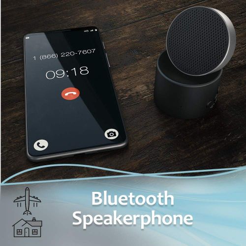  Adaptive Sound Technologies Lectrofan Micro2 Sleep Sound Machine & Bluetooth Speaker with Fan Sounds, White Noise, & Ocean Sounds for Sleep & Sound Masking