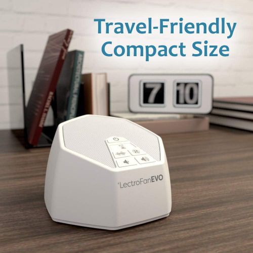  Adaptive Sound Technologies LectroFan Evo White Noise Sound Machine with 22 Unique Non-Looping Fan & White Noise Sounds & Sleep Timer, 1 Count