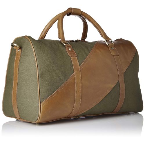  Addey Supply Company 20 Leather Canvas Duffle Bag Gym Sports Overnight Weekend Bag for Women and Men