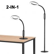 Addlon Floor Lamp 16W LED 2-in-1 Dimmable Reading Desk Lamp: with 4 Operation Mode and Flexible Gooseneck for Living Room Bedroom Office Task - Craft Floor Lamp 1 Pack