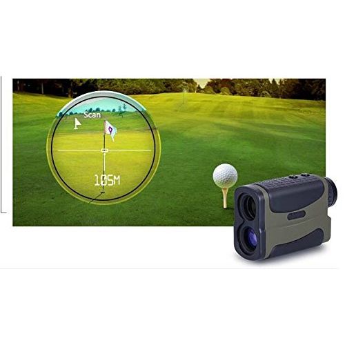  Ade Advanced Optics Laser Rangefinder for Hunting and Golf, 700 yd 6X 25mm, Green