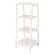 Adeco Simple Home Living Room Bed Room Bookcase/ Book Shelf (White Ivory)