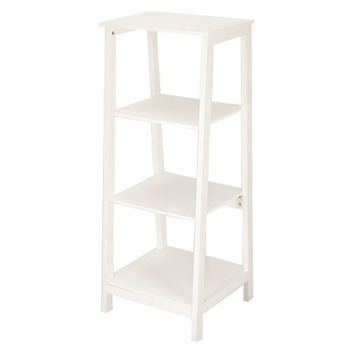  Adeco Simple Home Living Room Bed Room Bookcase Book Shelf (White Ivory)