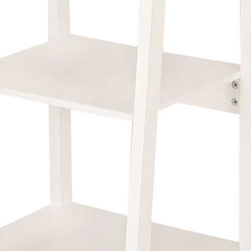  Adeco Simple Home Living Room Bed Room Bookcase Book Shelf (White Ivory)