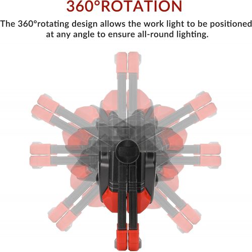  Adelante Rechargeable LED Work Light, 2500LM 30W COB Magnetic Working Lights & LED Headlamp Flashlight, 1000LM 230°Wide-Beam USB Rechargeable Head Light