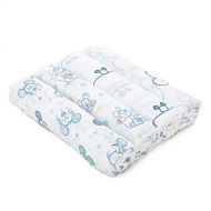 Aden aden by aden + Anais Disney Swaddle Baby Blanket, 100% Cotton Muslin, 4 Pack, 44 X 44 inch, Mickey Bubble