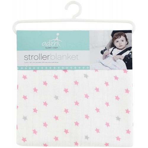  Aden aden by aden + anais Stroller Blanket; 100% Cotton Muslin; 4 Layer lightweight and breathable;...