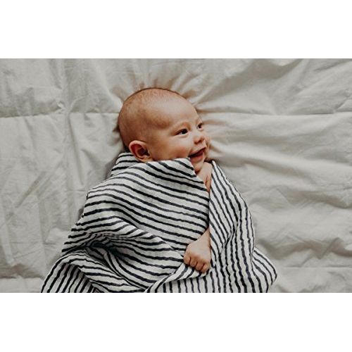  Aden + anais aden + anais Classic Swaddle Baby Blanket, 100% Cotton Muslin, Large 47 X 47 inch, 4 Pack, Rock...